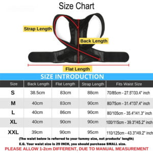 High Quality Posture Corrector Adjustable Belt for Male &...